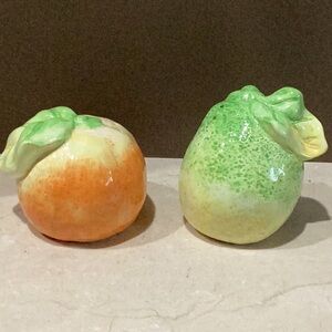 Vintage Ceramic Fruit Salt & Pepper shakers.